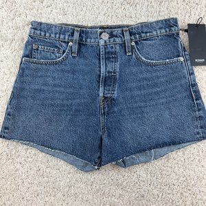 Hudson Los Angeles Jean Shorts Womens 28 Blue Denim Cara Classic NEW